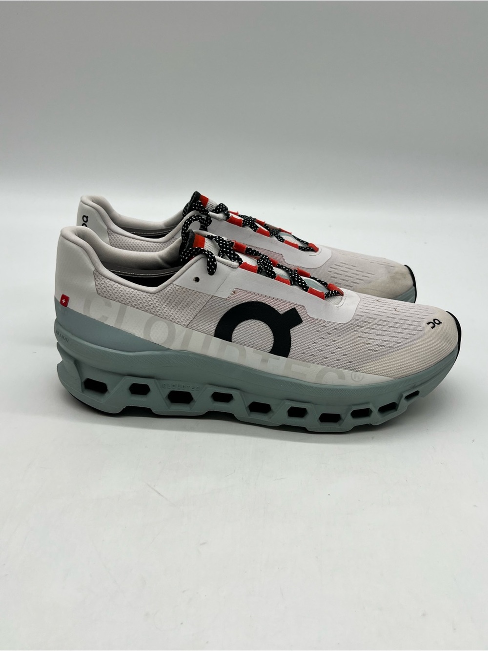 On Cloud Cloudmonster Men’s Sz 10 Frost Surf Mesh Running Sneakers Shoes.